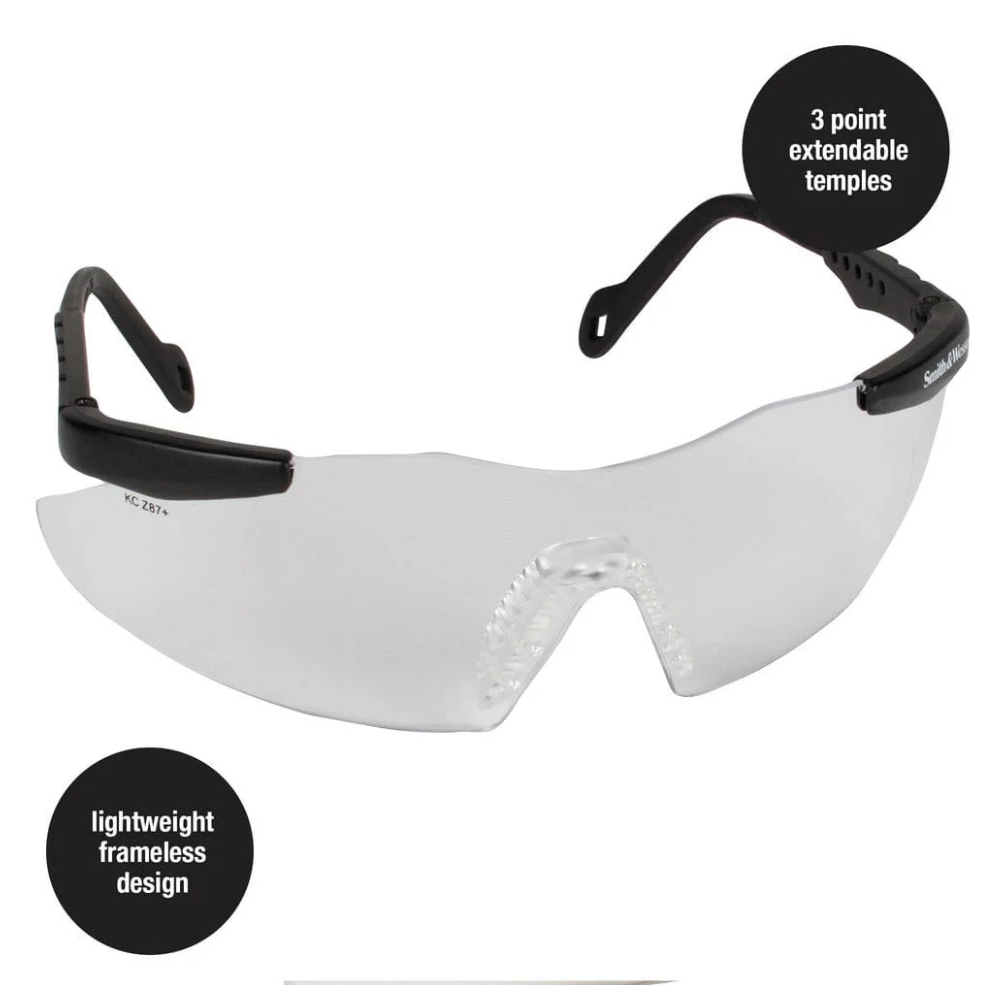 Magnum Safety Eyewear Clear Lenses with Black Frame from Columbia Safety